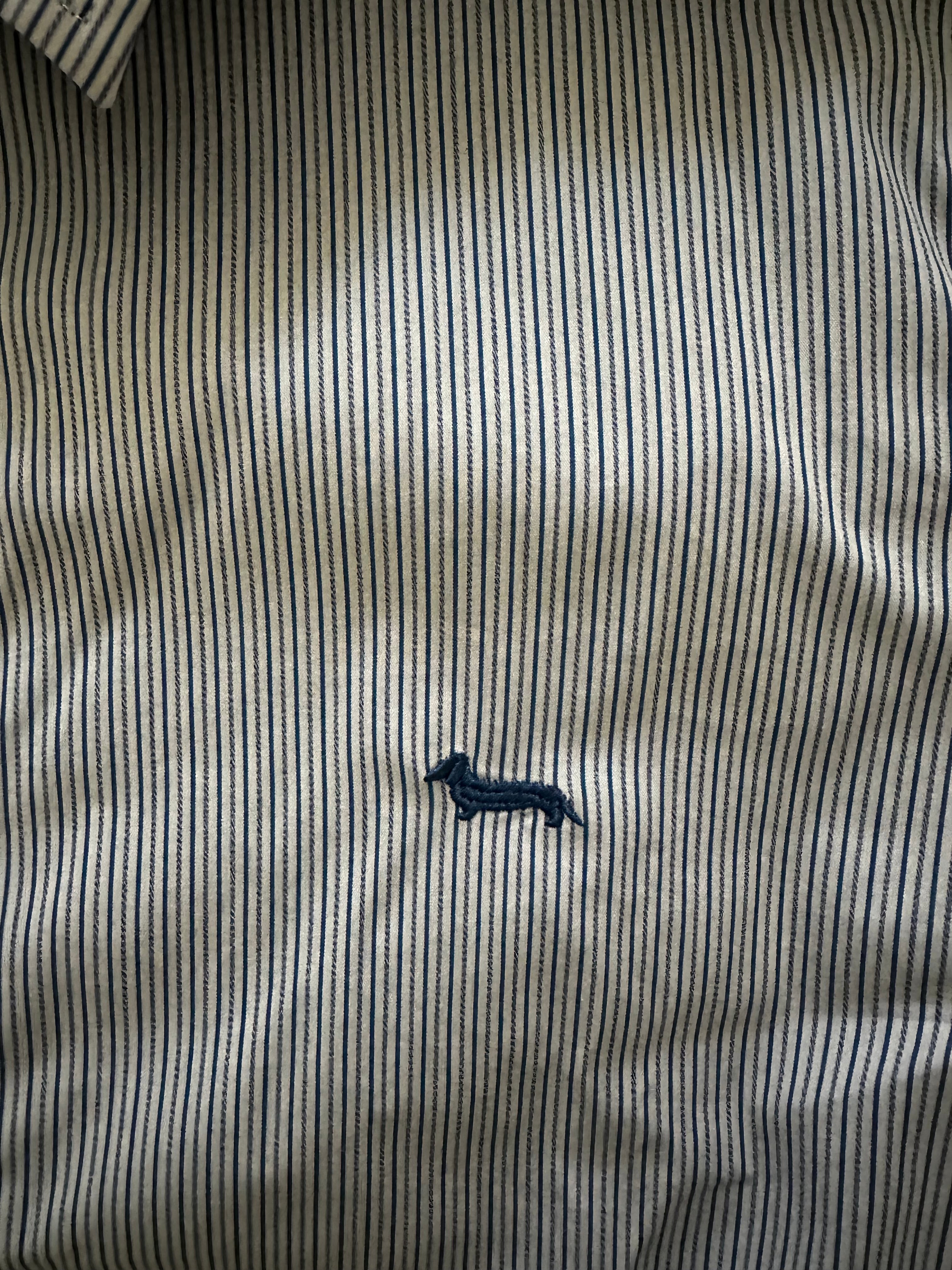 Camicia a Righe Blu e Bianche MCS Uomo Taglia S